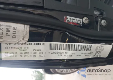 2010 Chrysler 300 Touring from USA, damaged, VIN 2C3CA5CV8AH163219